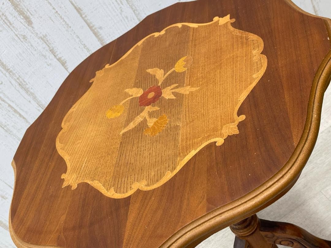 象嵌 サイドテーブル コーヒーテーブル 花台 飾り台 ローテーブル インテリア