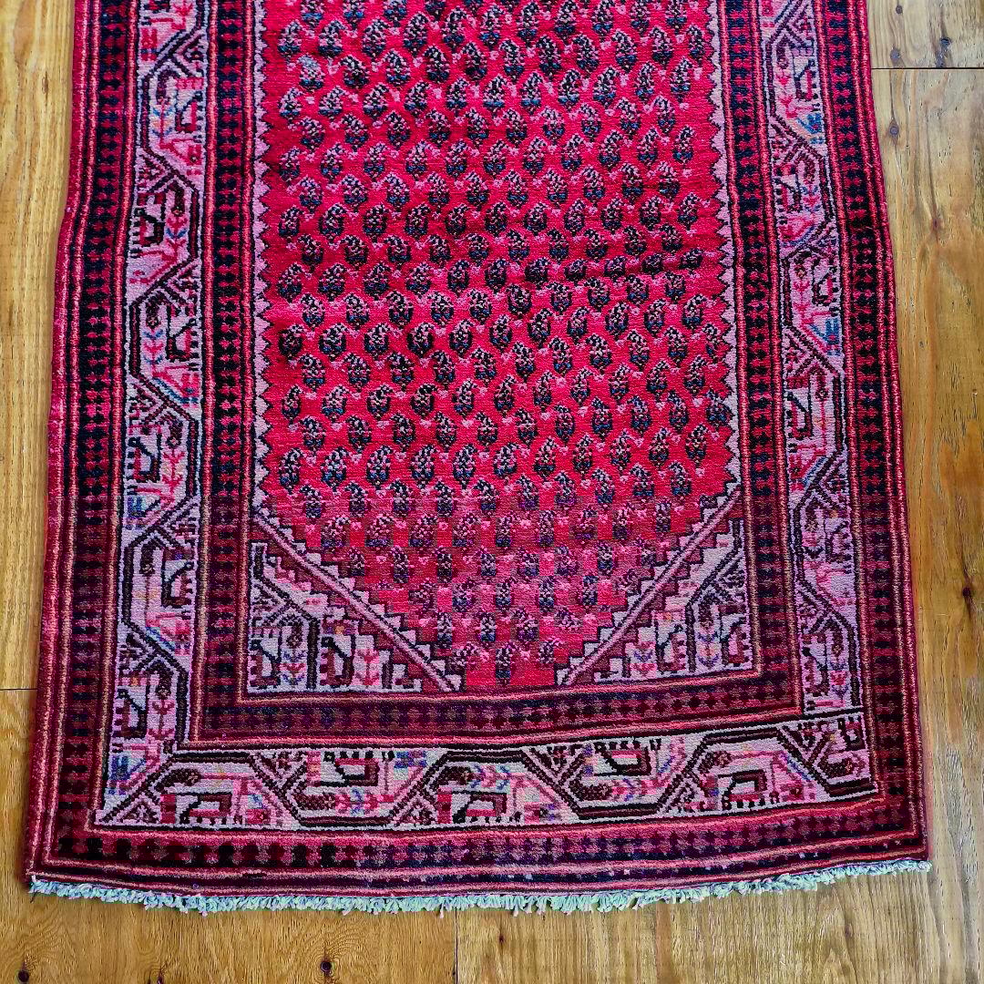 大判！300×120　ペルシャ絨毯　バルーチ　ヴィンテージラグ　トライバルラグ