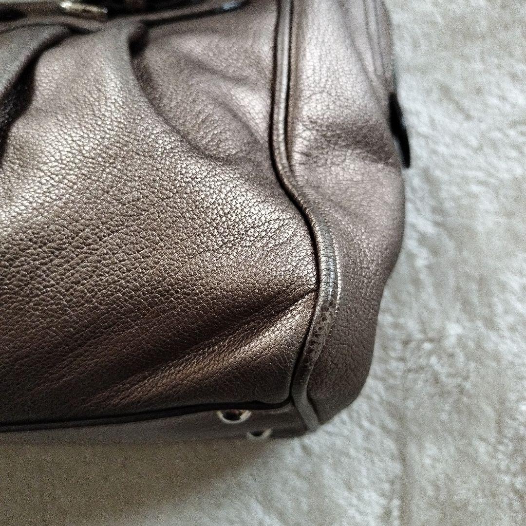 フェラガモsalvatore ferragamoガンチーニ 21 レザーブロンズ