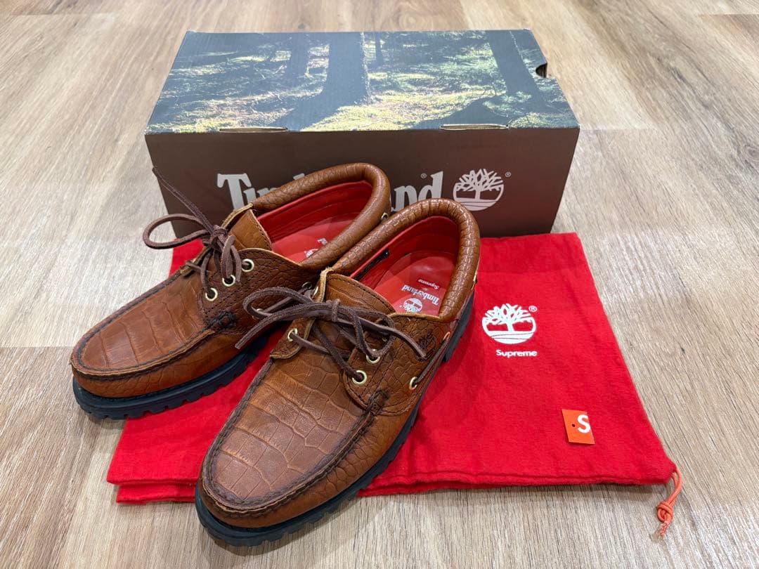 靴 Supreme Timberland 3-Eye Classic Lug