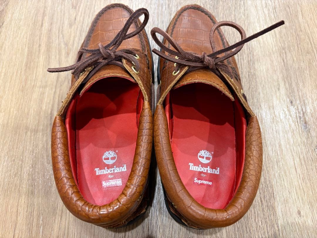 靴 Supreme Timberland 3-Eye Classic Lug