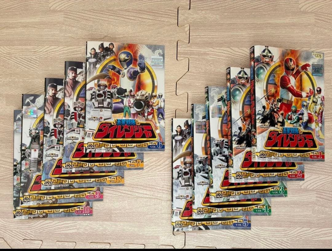 忍者戦隊カクレンジャー10枚セット+五星戦隊ダイレンジャー全10巻セット