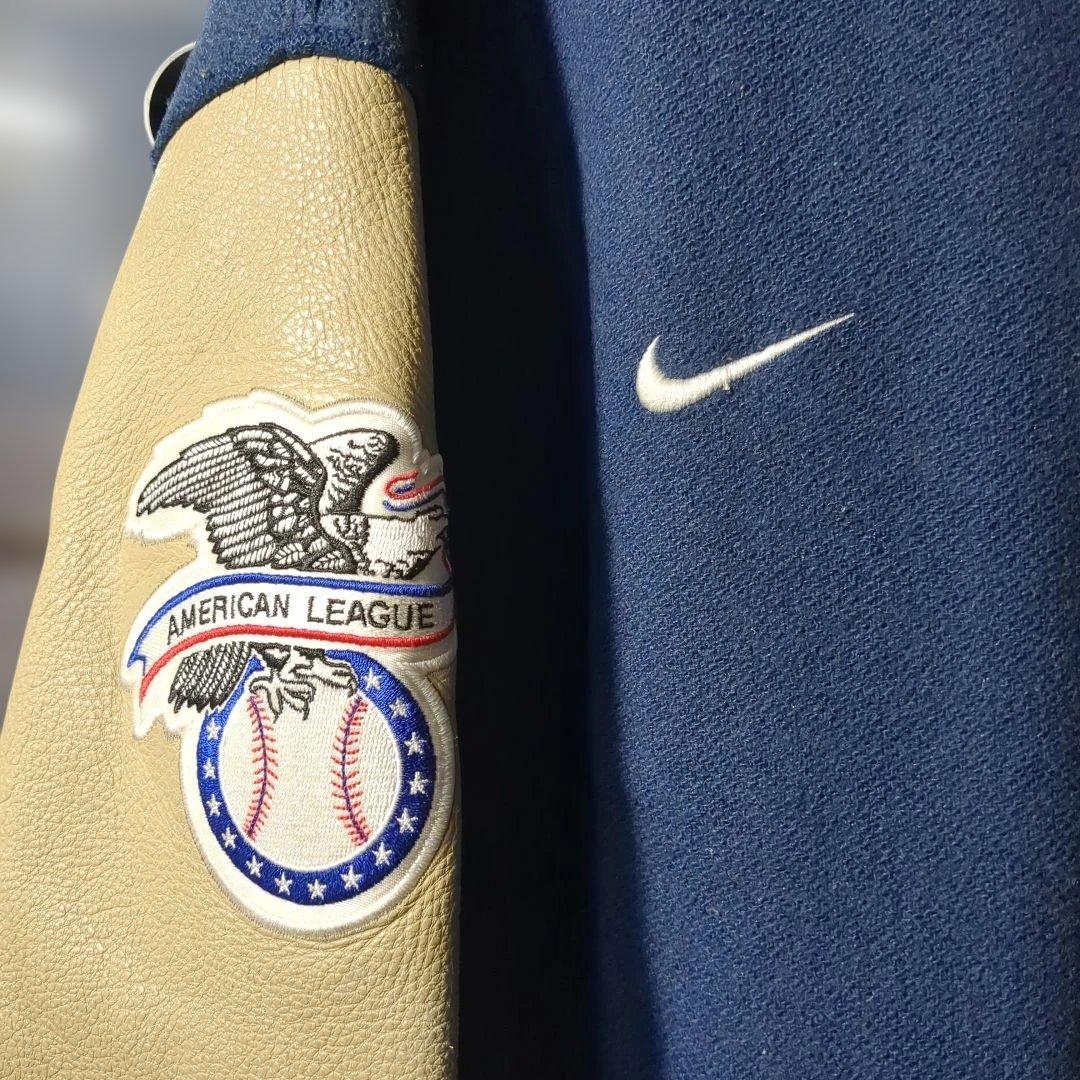 ナイキ ヤンキース 袖レザースタジャン old nike yankees 90s