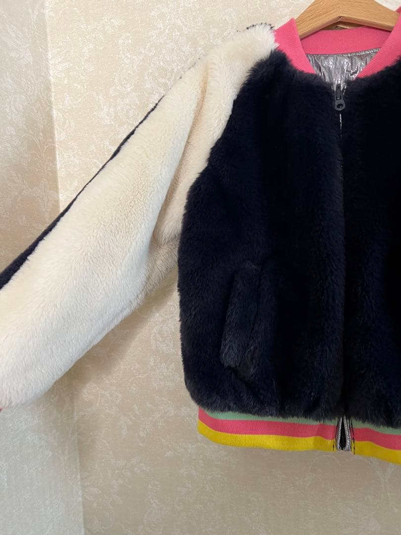 【マークジェイコブス】リバーシブル✨ボアジャケット　ボアジャケット　120㎝