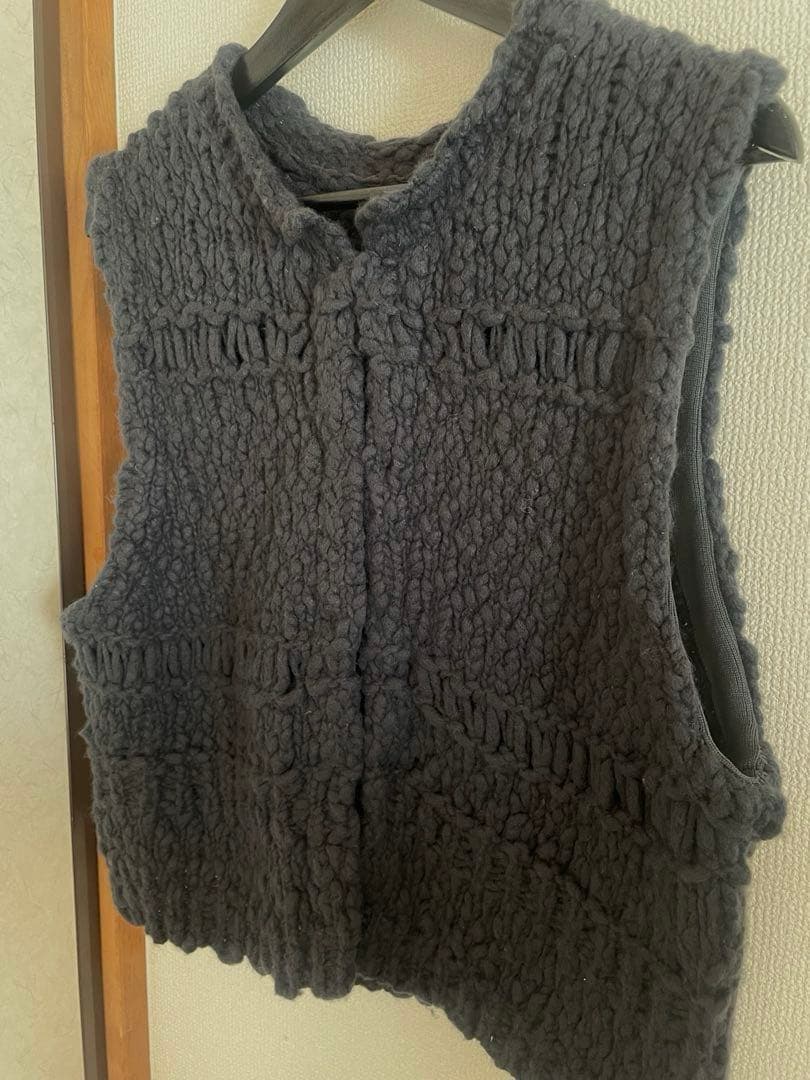 【新品】北欧　暮らしの道具店　ウール混のチャンキーニットベスト