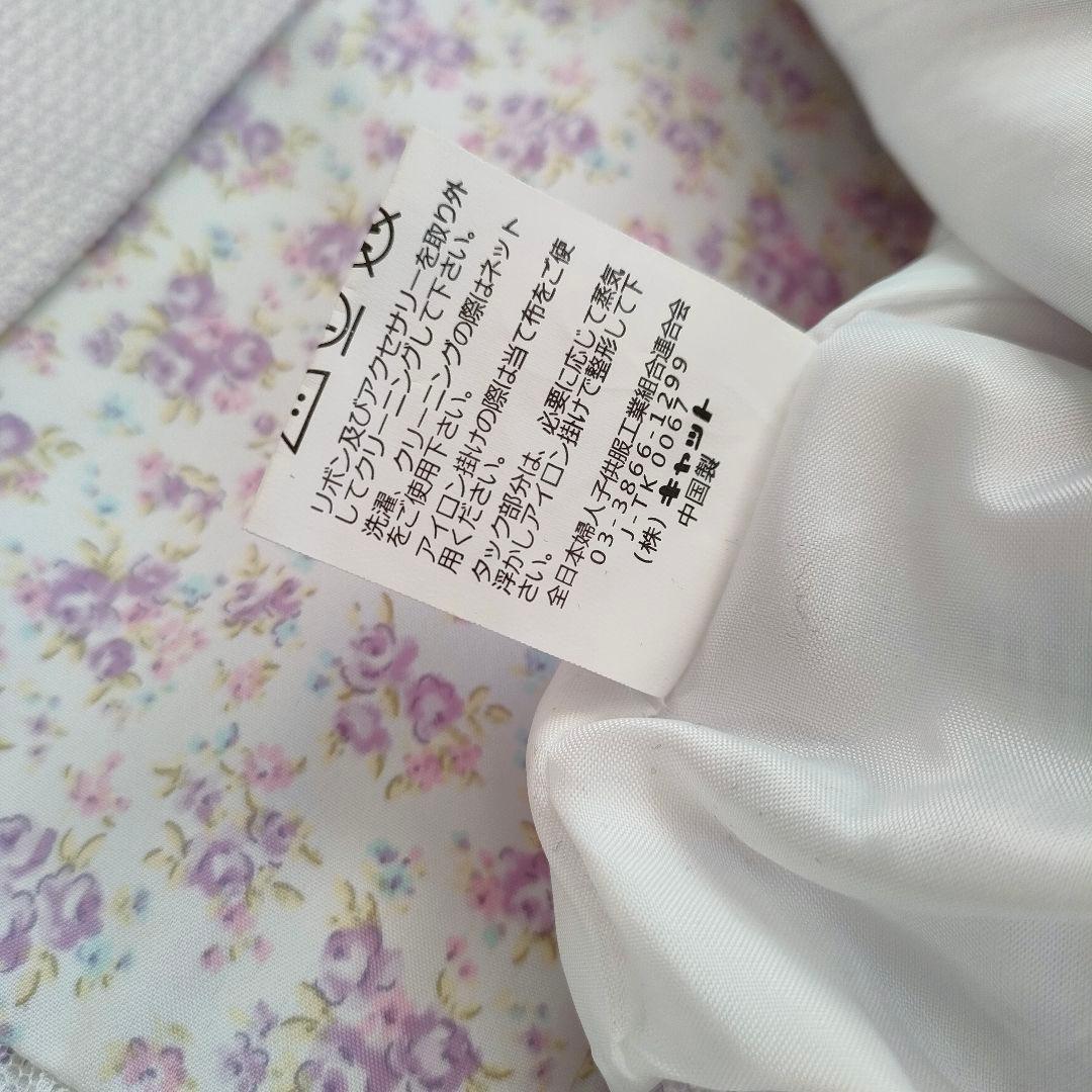 ELLE en noir 130 入学式 卒園式 花柄ワンピセットアップ極美品