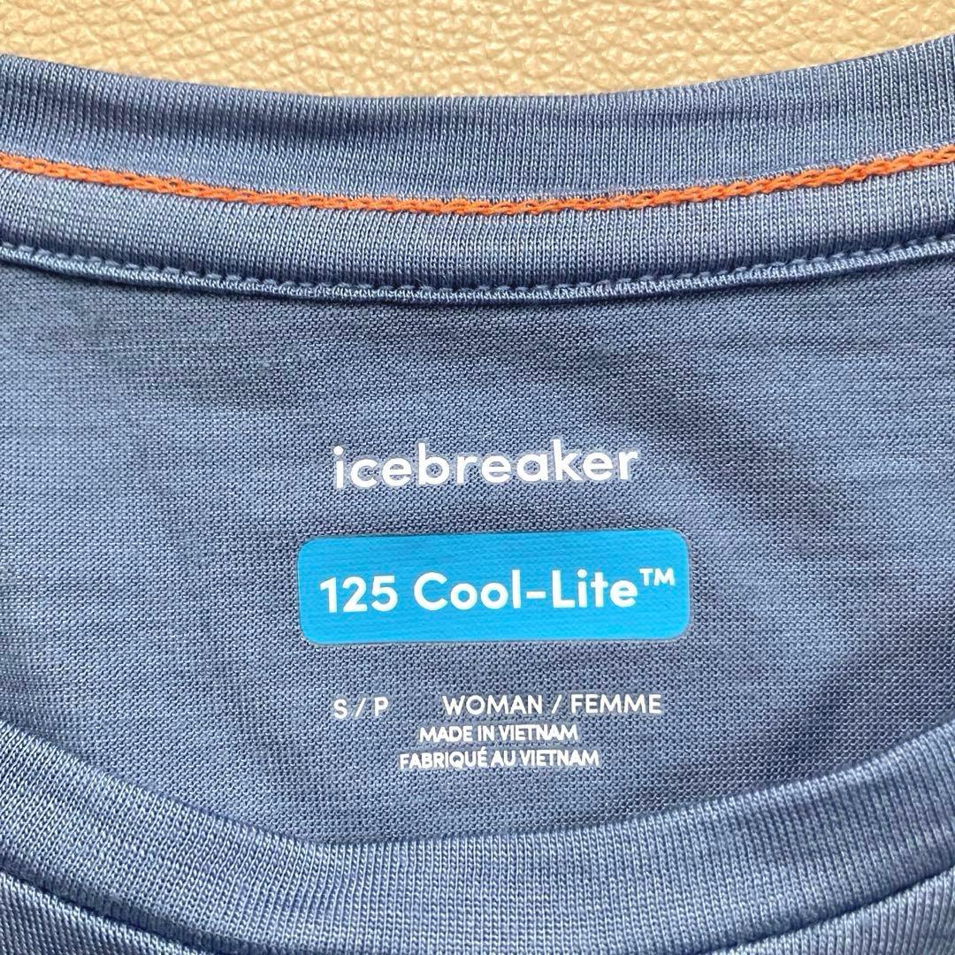 【未着用】 icebreaker レディース長袖 Tシャツ S サイズ タグ付き