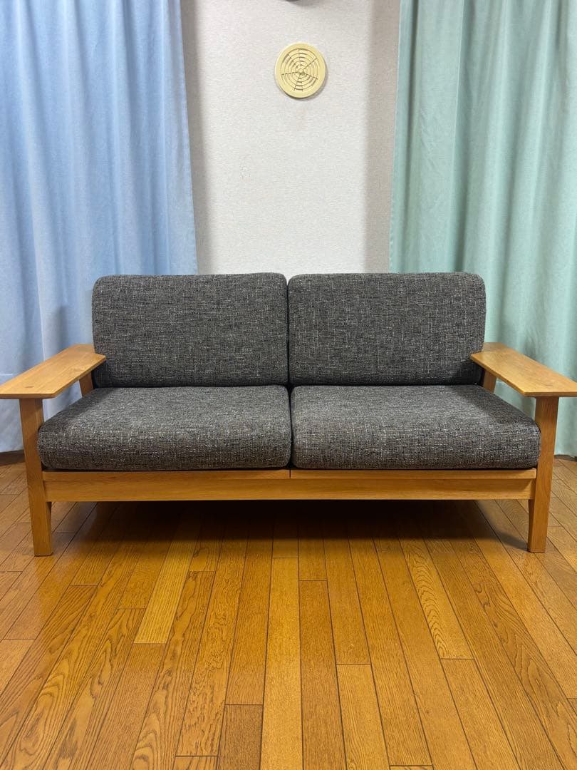 【美品】ソファ2人掛け 東京インテリア　オークライフシリーズ