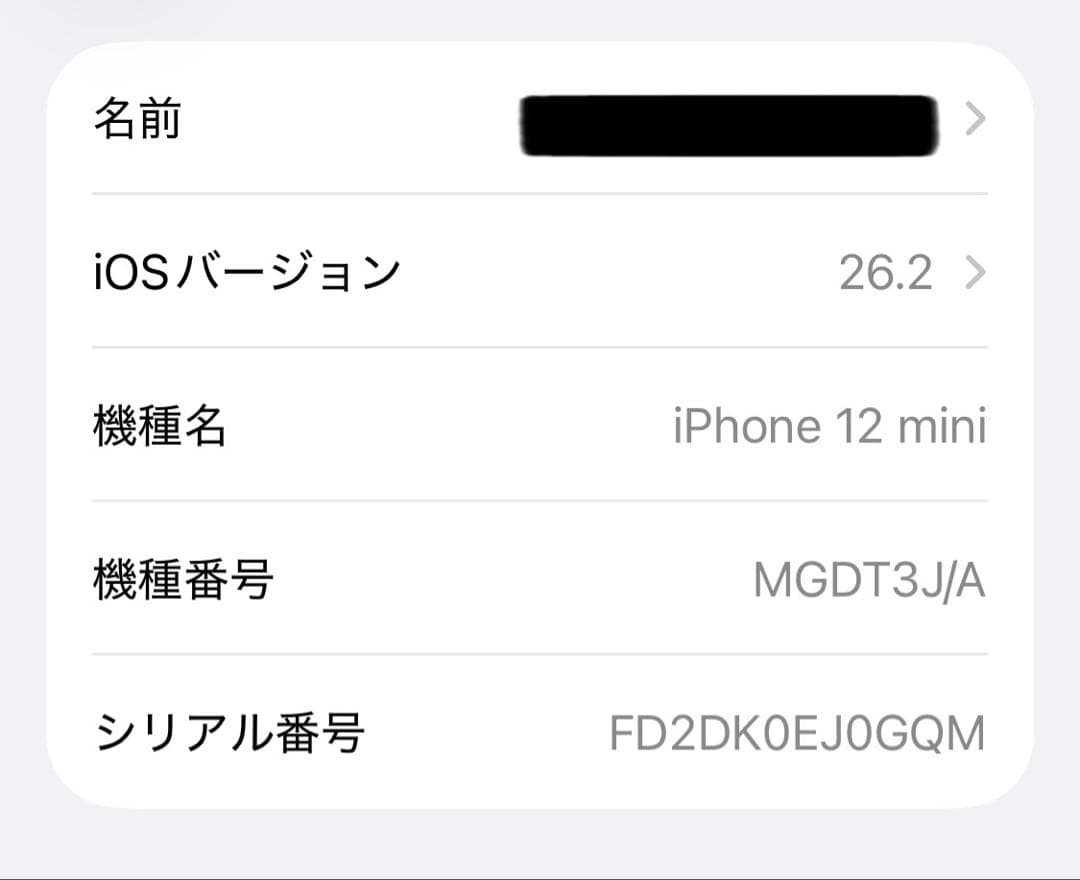 Apple iPhone12mini 256GB ホワイト SIMフリー