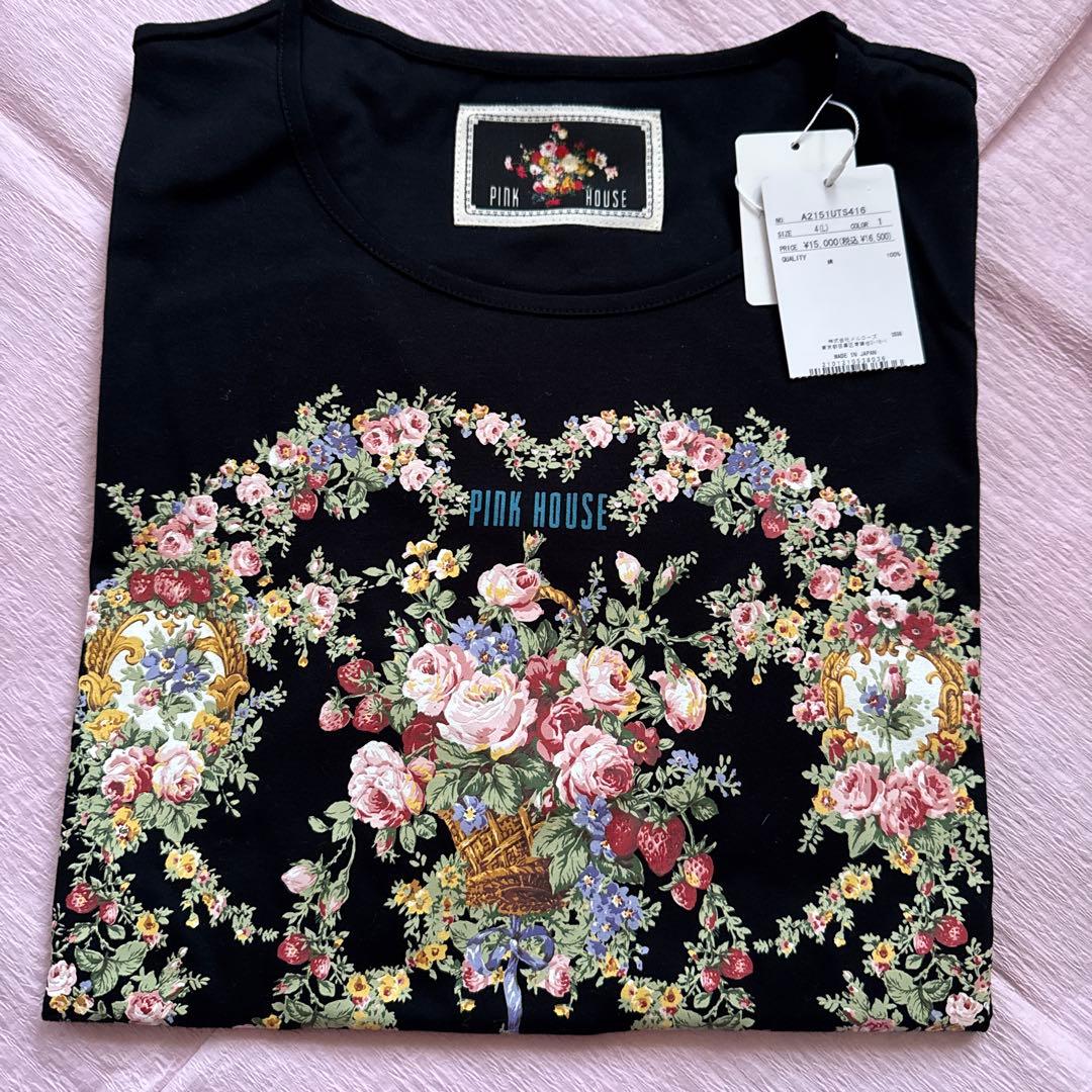 新品未使用　ピンクハウス　Tシャツ くろ