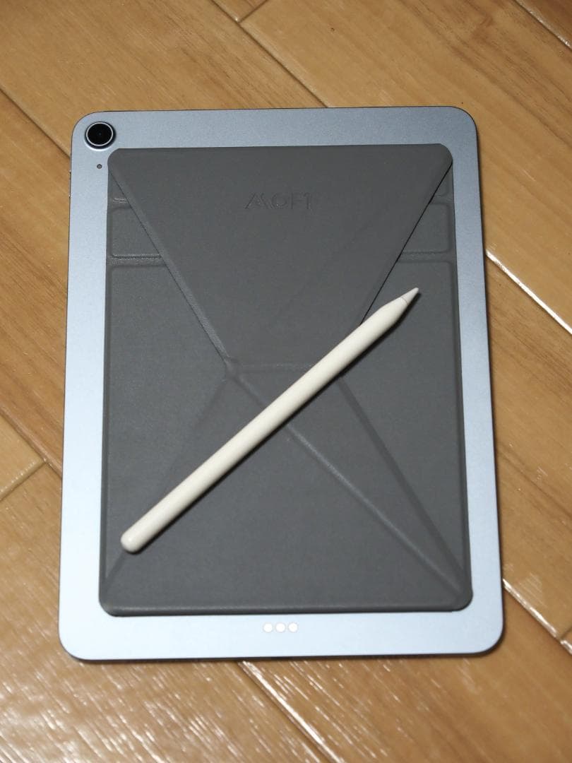 美品 iPad Air4 ブルー 64GB Moftスタンド バッテリー100%