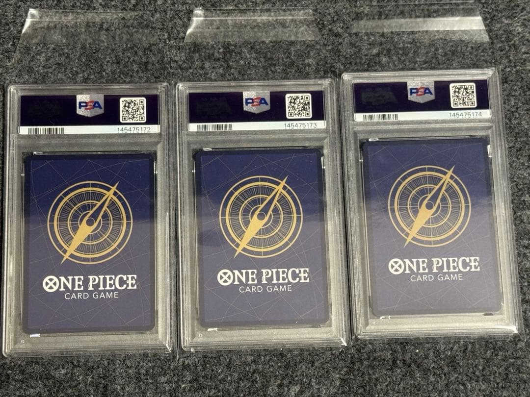 PSA10 3連番 3rd ANNIVERSARY LUFFY ACE SABO