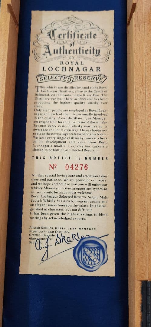 【値下げしました】 LOCHNAGAR セレクテッドリザーブ