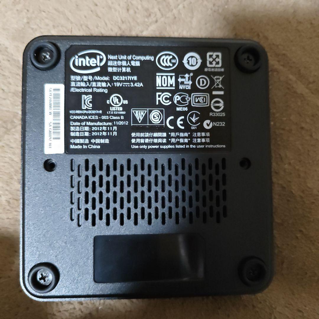 美品 Intel NUC DC3217IYE ミニPC Office2021