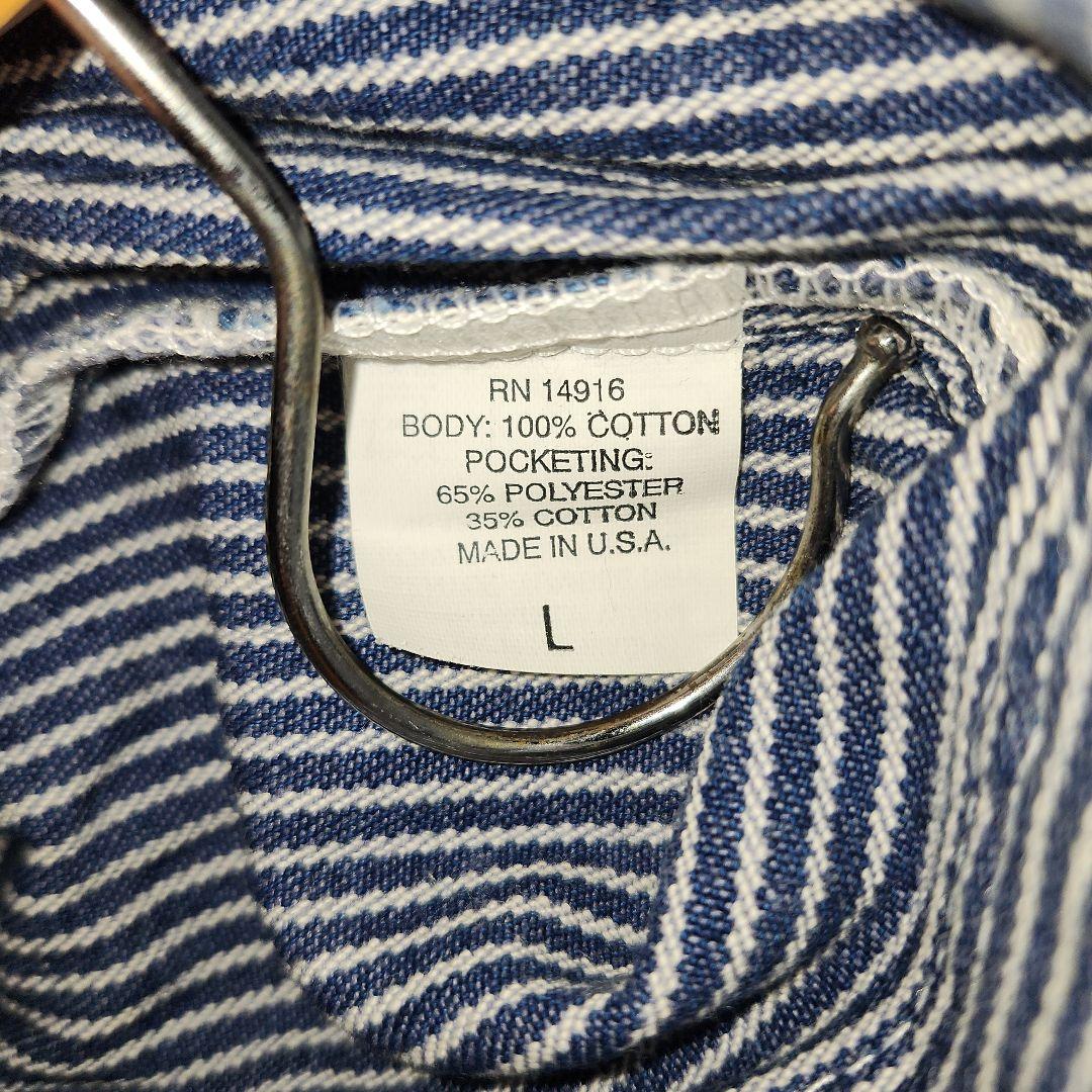 POINTER BRANDカバーオール　ヒッコリーストライプ　USA製　L