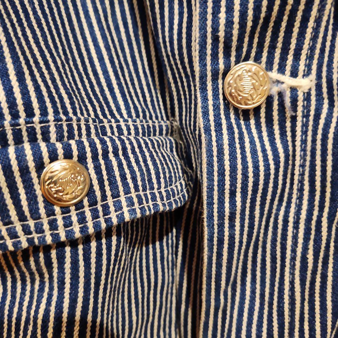 POINTER BRANDカバーオール　ヒッコリーストライプ　USA製　L