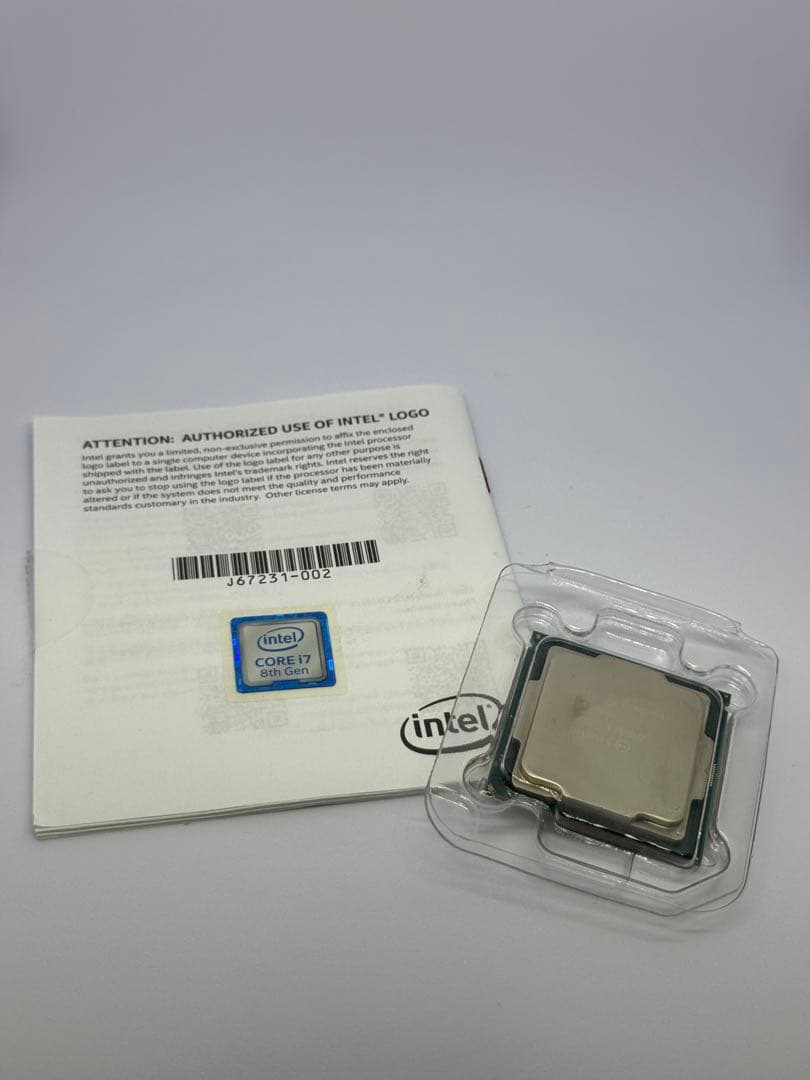 Intel Core i7 8700K 第8世代 CPU 高性能なKモデル