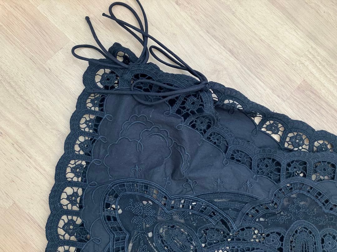 Curensology ブラック レースビスチェ F