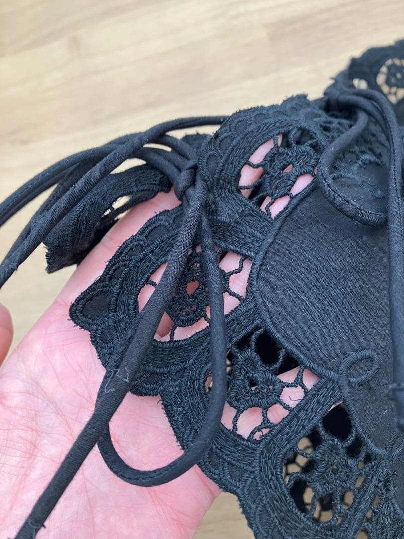 Curensology ブラック レースビスチェ F