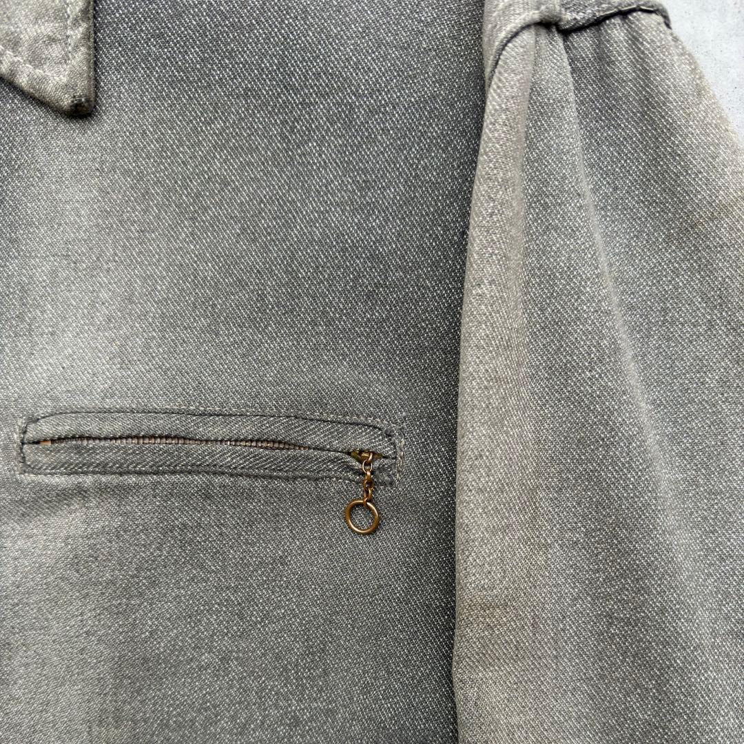 50s HERCULES ブラックシャンブレー ワークジャケット カバーオール