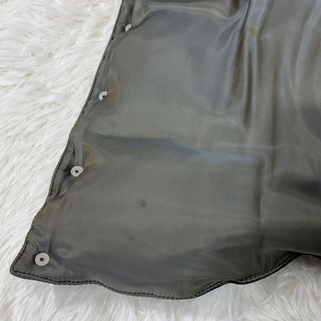 UNITED ARROWS ダウンベスト ラムレザー 羊革 ブラック 本革 S