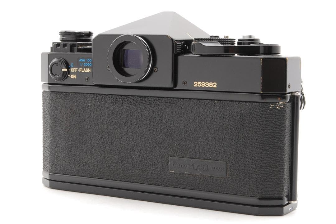 Canon 旧F-1 前期 ブラック フィルム一眼レフカメラ 動作確認済み