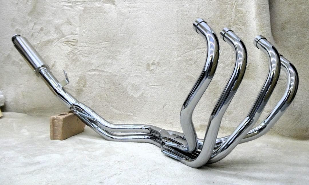 【トリプルA】マフラー　ＸＪＲ４００　８分割　メッキ　アウター/XJ400