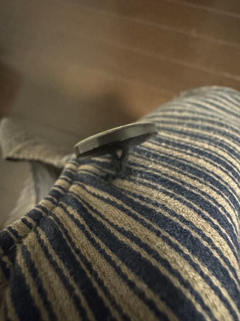 KAPITAL ストライプ ダブルボタン ベスト サイズ2【M】