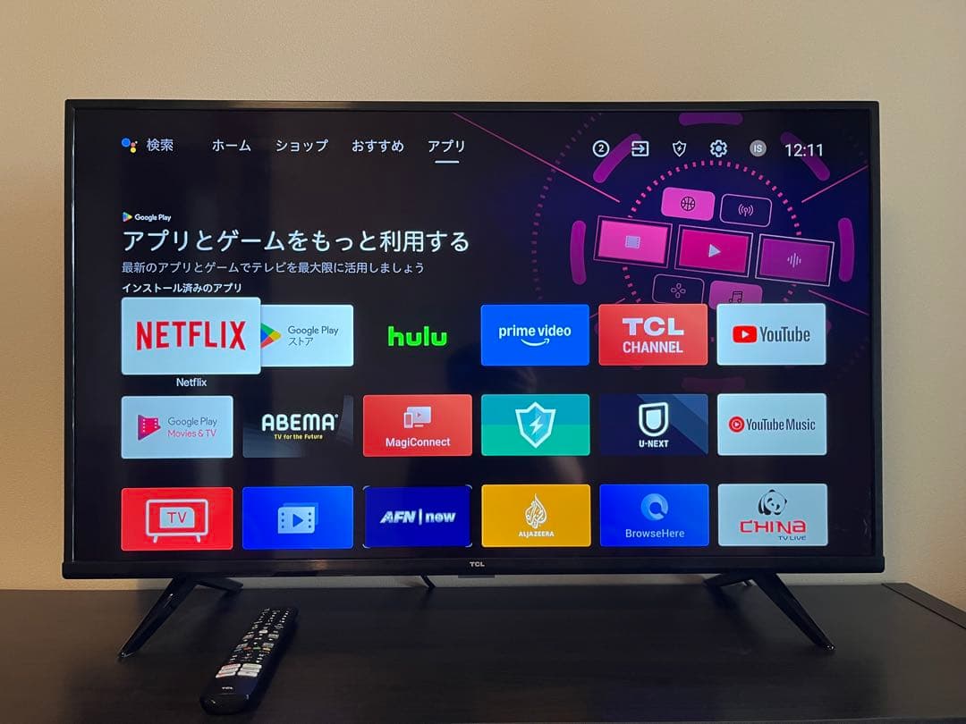 2023年製 TCL 43型4K Androidスマート液晶テレビ
