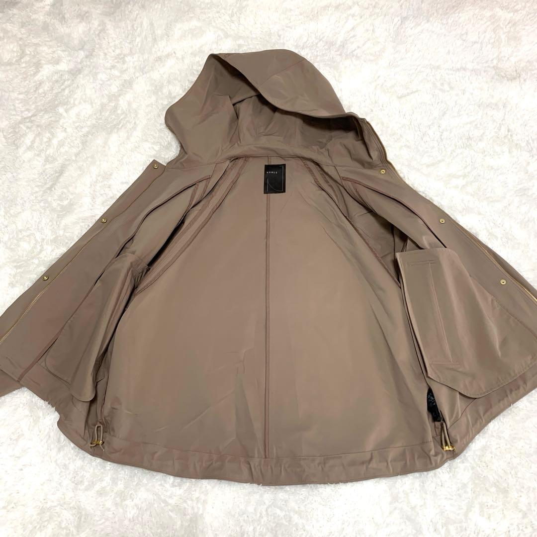 【美品】Noble ハイツイストダブルクロスフーディブルゾン