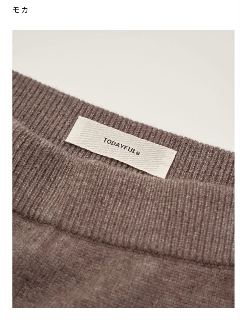 todayful Cashmere Knit Bloomer モカ