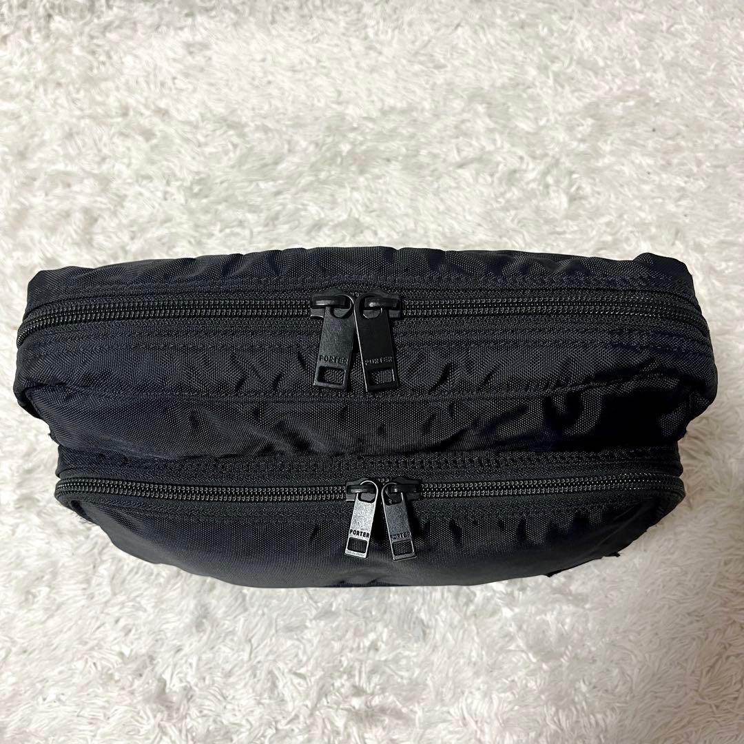 ✨未使用級✨PORTER フラッシュ 現行タグ ショルダーバッグ ブラック
