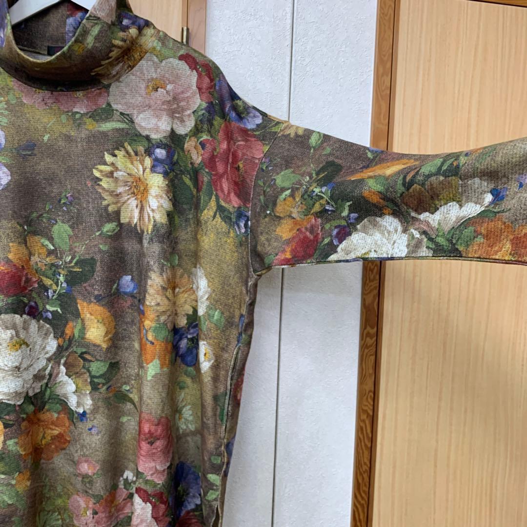 鴨居羊子　TUNIC ふんわり起毛　ゆったりシルエット　長袖トップス