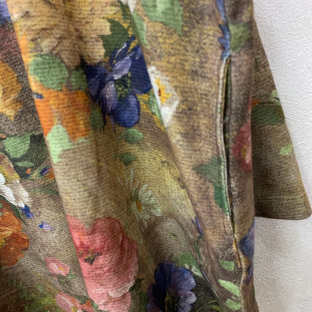 鴨居羊子　TUNIC ふんわり起毛　ゆったりシルエット　長袖トップス