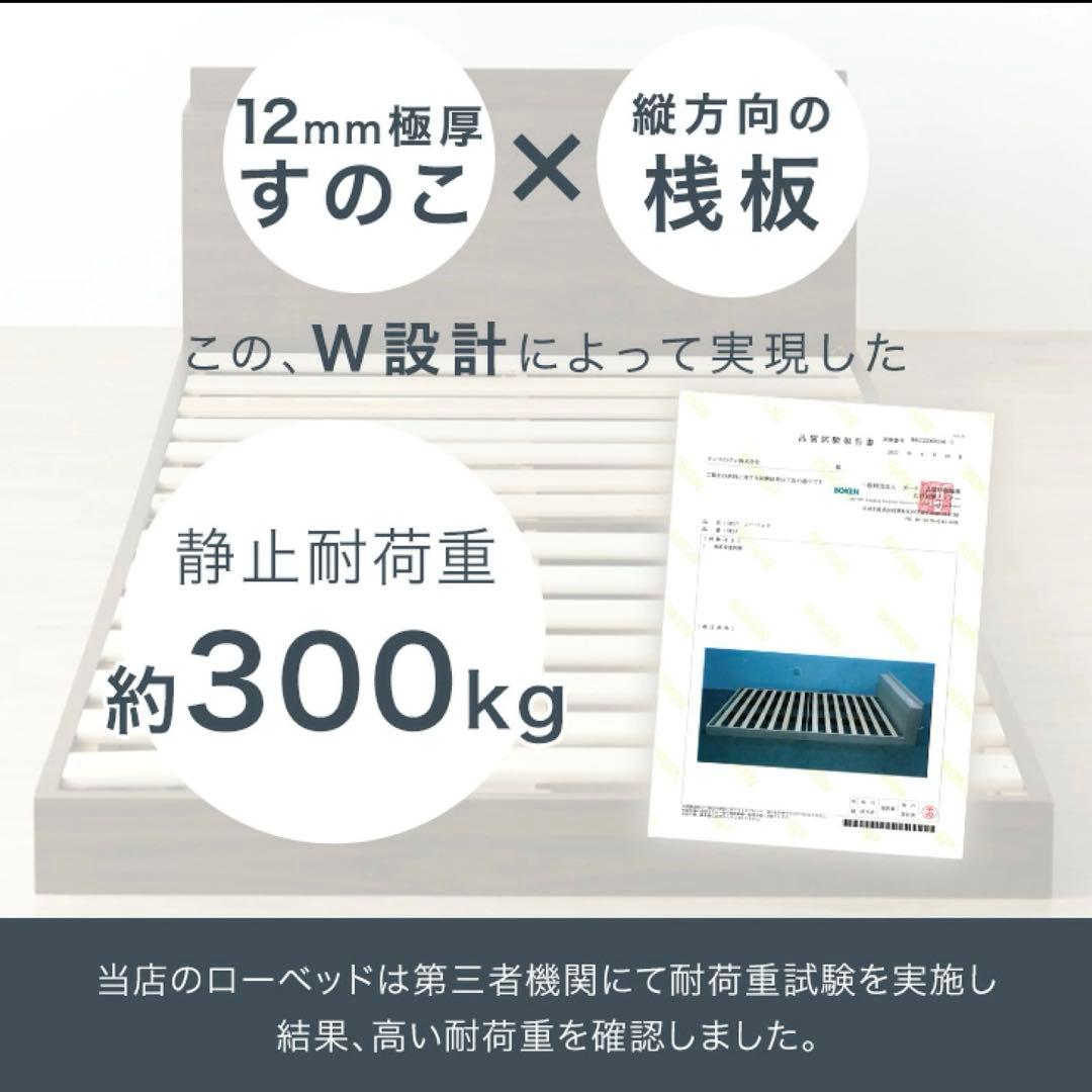 NELLマットレス クイーンサイズ ベッドフレーム