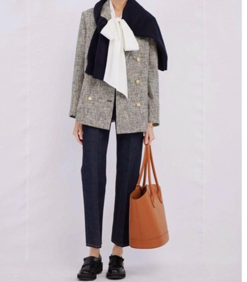 ミラオーウェン BAILA掲載 ツイード ダブルブレストジャケット美品