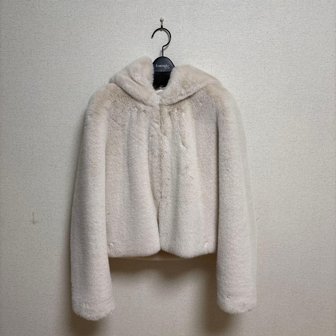 lemomplet レモンプレット　エコファーショートコート　small