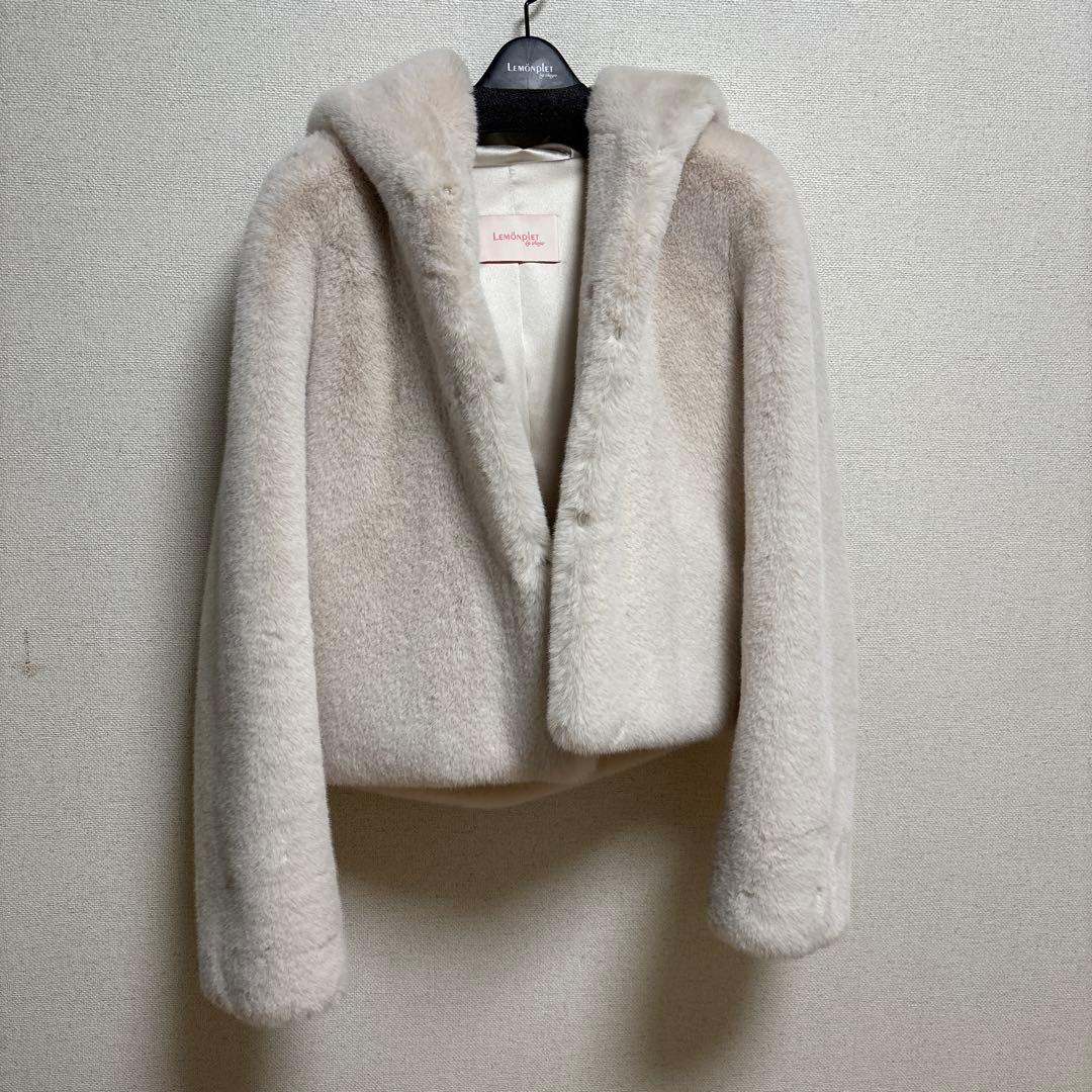 lemomplet レモンプレット　エコファーショートコート　small