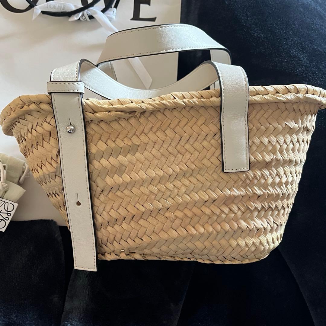 sio様　LOEWE カゴバッグ ホワイト　スモールｓ
