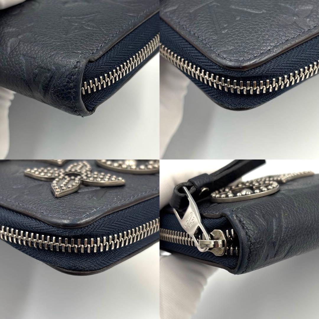 ルイヴィトン 長財布 ジッピーウォレット アンプラント ネイビー M62069