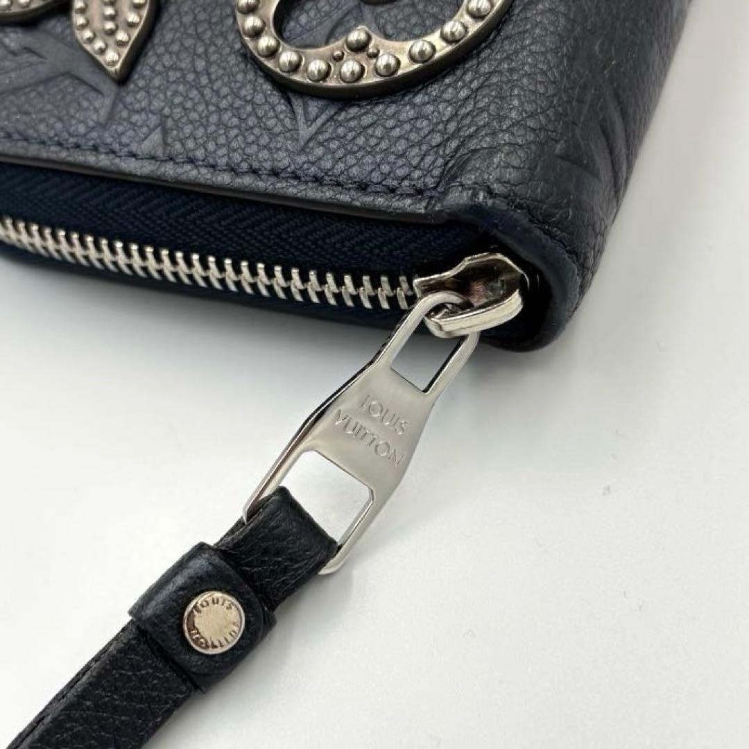 ルイヴィトン 長財布 ジッピーウォレット アンプラント ネイビー M62069