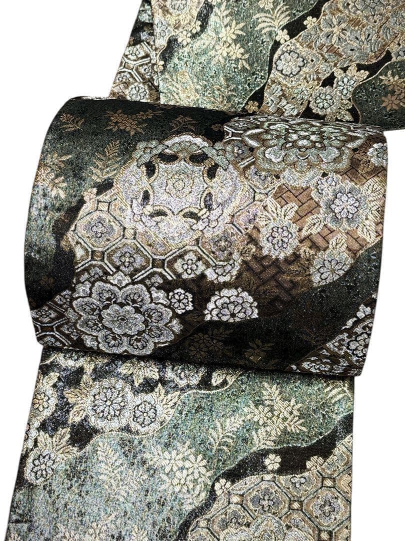 A21 袋帯　美品　［慶祝］華文　金銀糸　振袖向き　フォーマル　着物