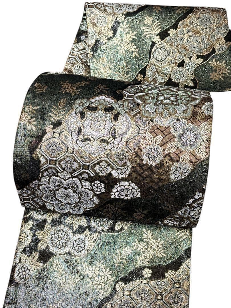 A21 袋帯　美品　［慶祝］華文　金銀糸　振袖向き　フォーマル　着物