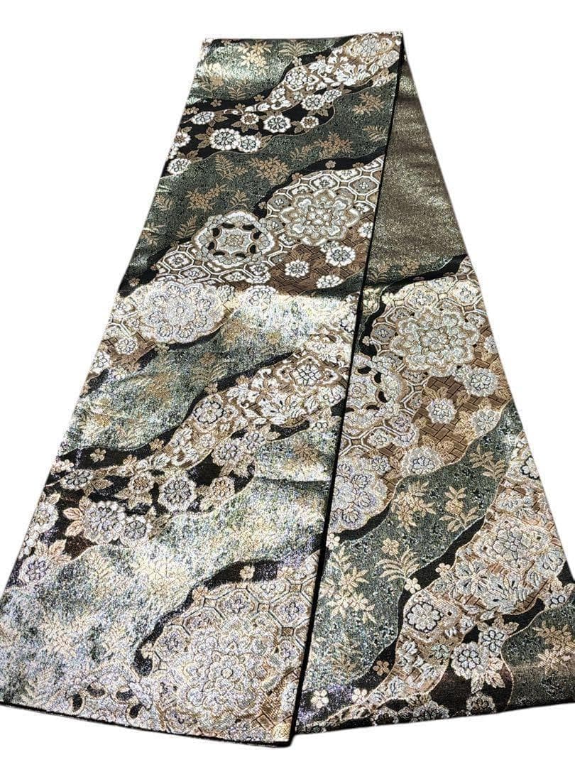 A21 袋帯　美品　［慶祝］華文　金銀糸　振袖向き　フォーマル　着物