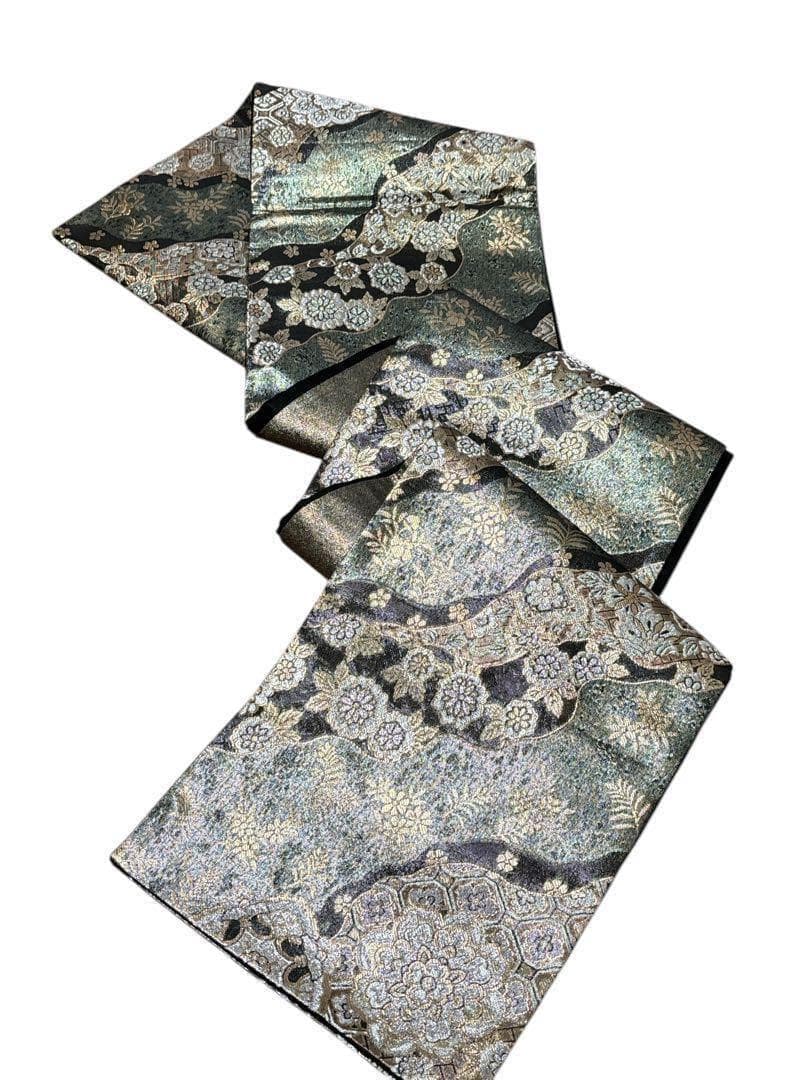 A21 袋帯　美品　［慶祝］華文　金銀糸　振袖向き　フォーマル　着物