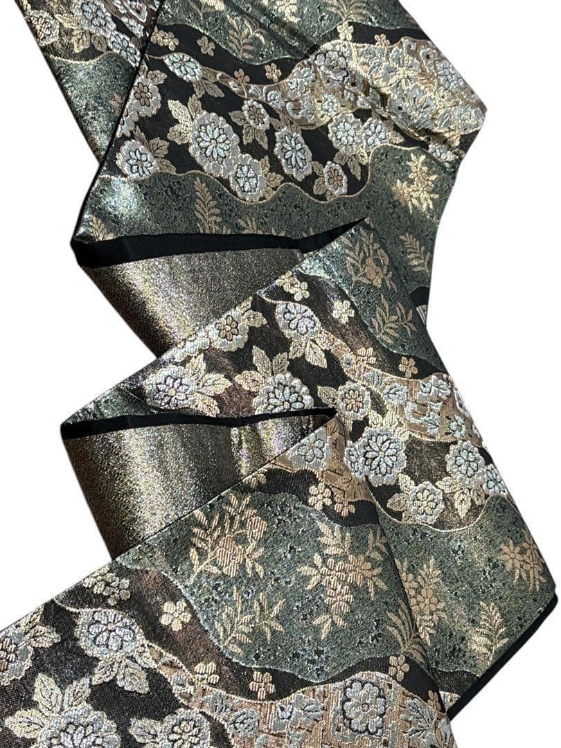 A21 袋帯　美品　［慶祝］華文　金銀糸　振袖向き　フォーマル　着物