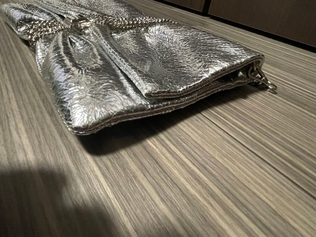 ジミーチュウ　ショルダーバッグ　シルバー