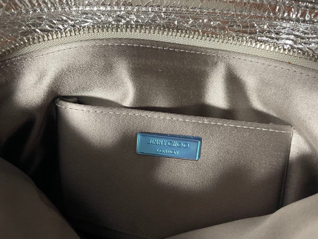 ジミーチュウ　ショルダーバッグ　シルバー