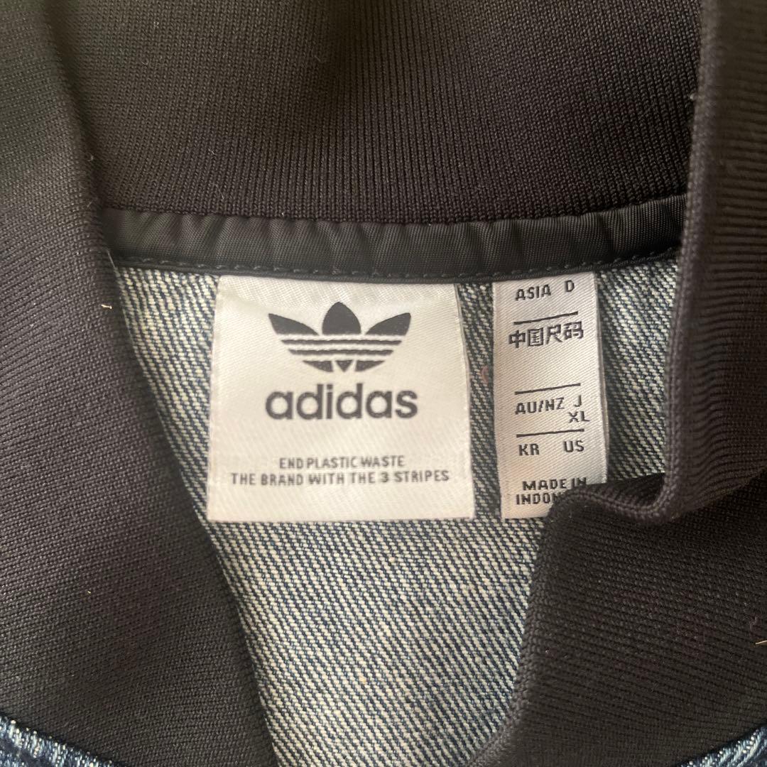 アディダス　カレッジ　デニムジャケット　XL