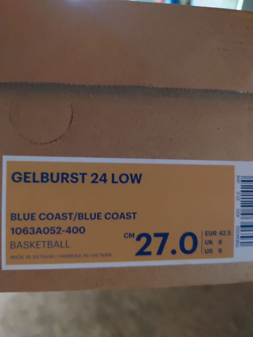 シューズ(男性用) GELBURST 24 LOW BLUE COAST 27.0cm